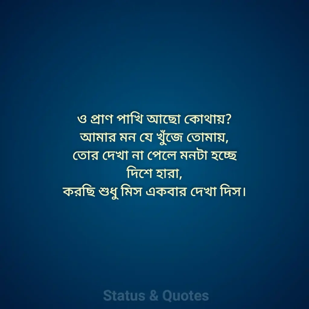 Sad Bangla Status