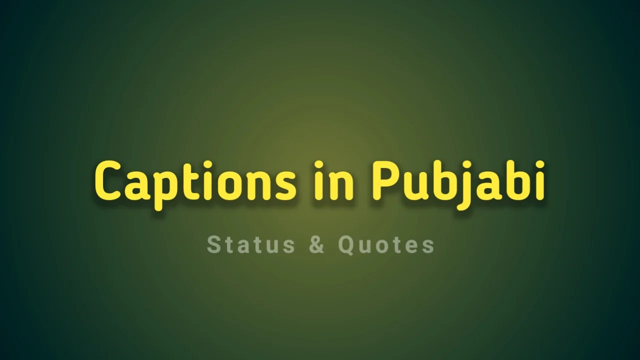 Captions in Punjabi