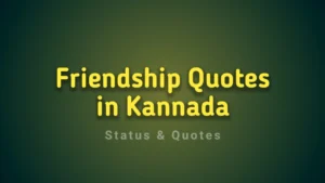 Read more about the article 55+ Best Friendship Quotes in Kannada Language Text